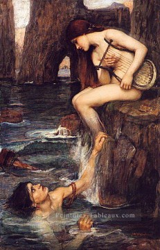 Le SirenA Arthurian John William Waterhouse Peinture à l'huile